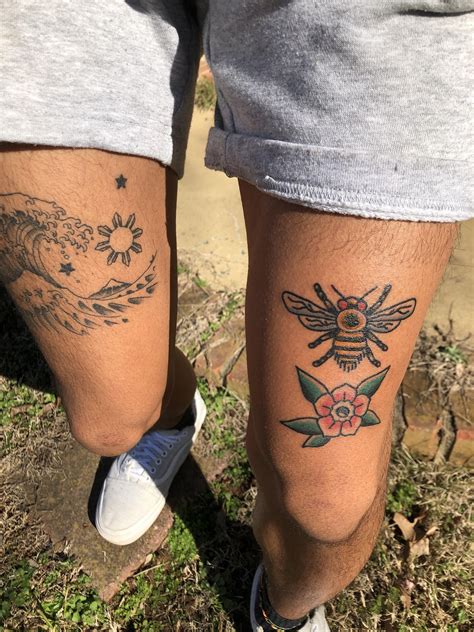 tattoo above knee|above knee tattoos for men.